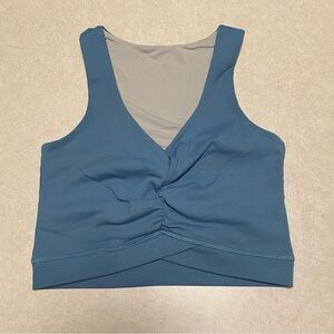 Buff Bunny Razor Back Sports Bra Top Blue Size Small